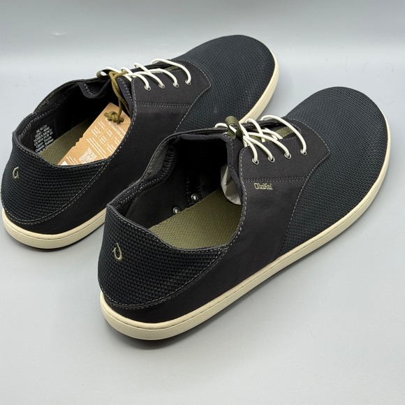 Olukai Men's 16 Shoes Black Boat Sneaker Hybrid Collapsible Heal Nohea Moku - Picture 11 of 11